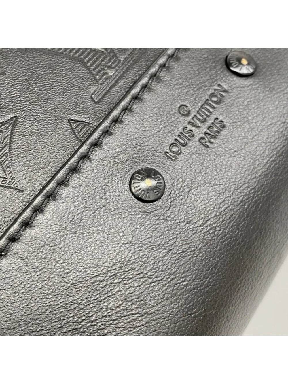 Louis Vuitton Backpack Monogram Shadow Leather Black